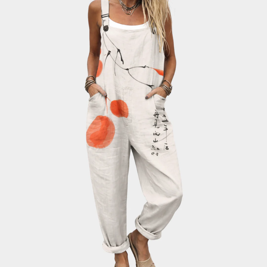 Bequeme Bedruckte Latzhose
