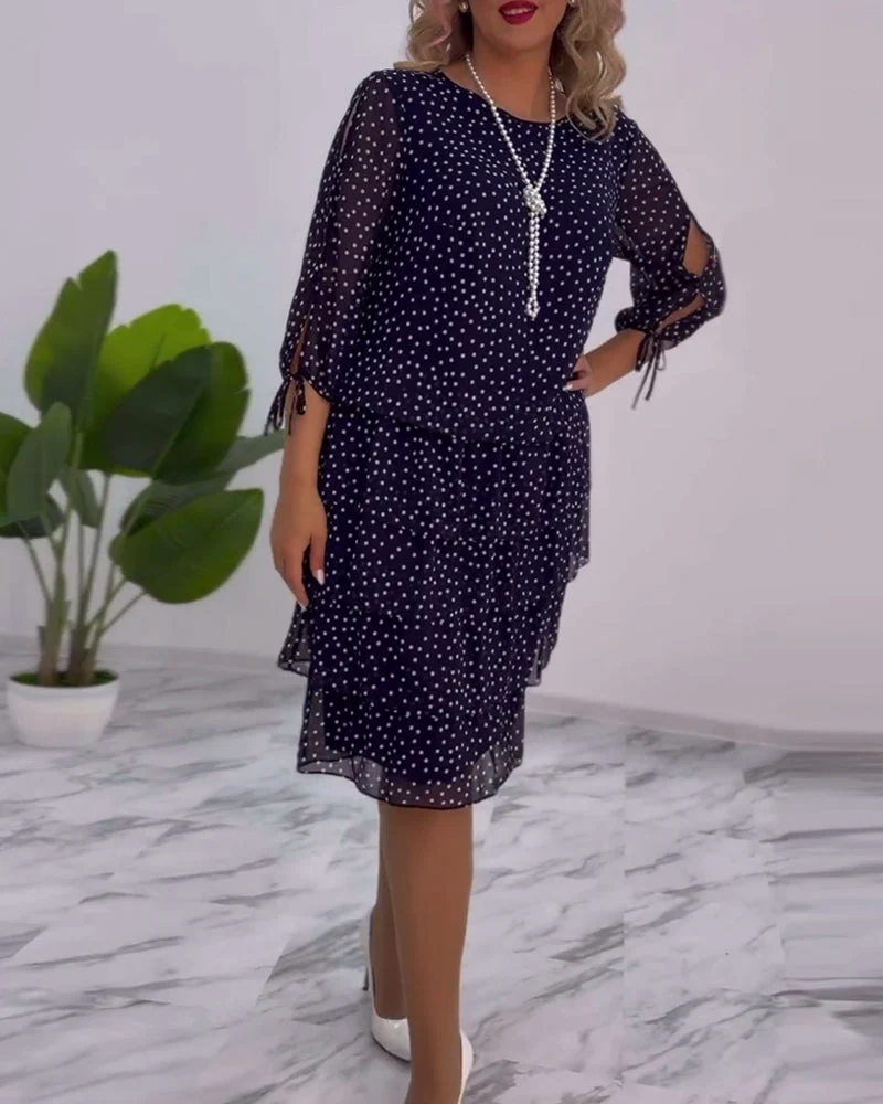 Tilly - Gepunktetes Schichtenkleid - Image 4