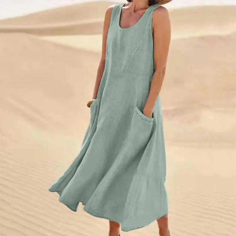 Tina™ - Sommer Leinenkleid - Image 11