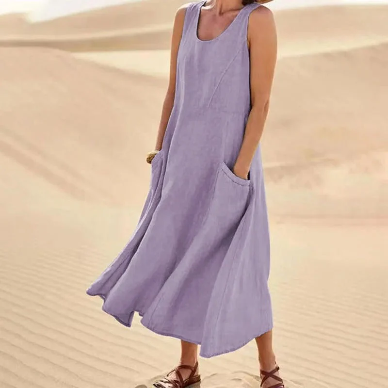 Tina™ - Sommer Leinenkleid - Image 8