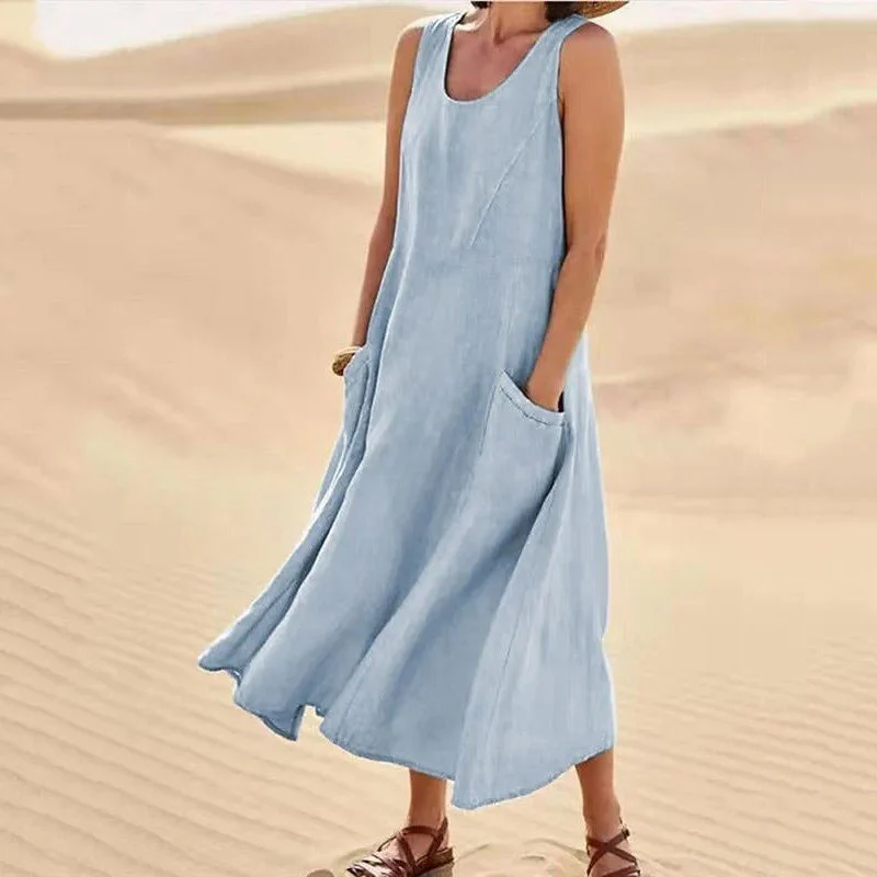Tina™ - Sommer Leinenkleid - Image 9