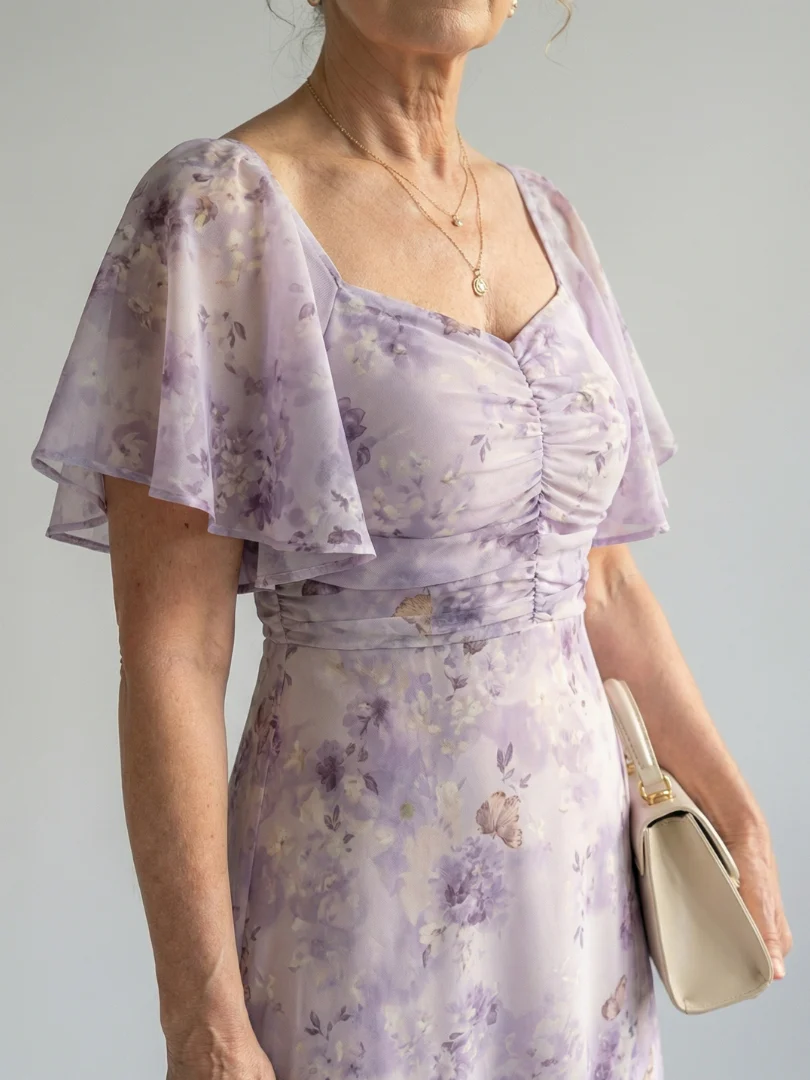 Vaelis | Midi-Kleid mit Flatterärmeln - Image 3