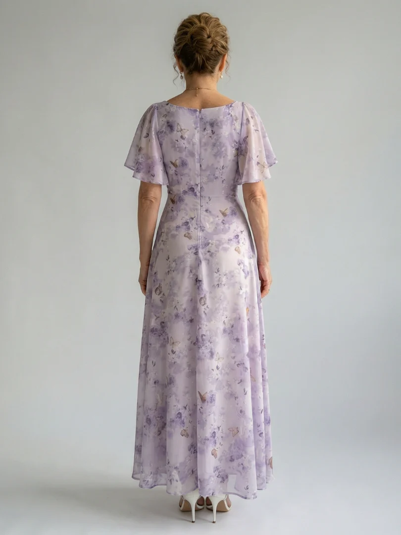 Vaelis | Midi-Kleid mit Flatterärmeln - Image 4