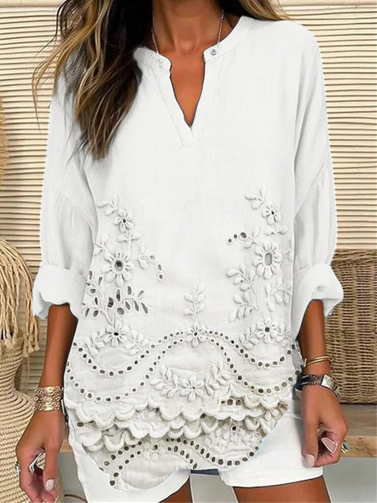 Valona™ - Elegantes Bedrucktes Top - Image 3
