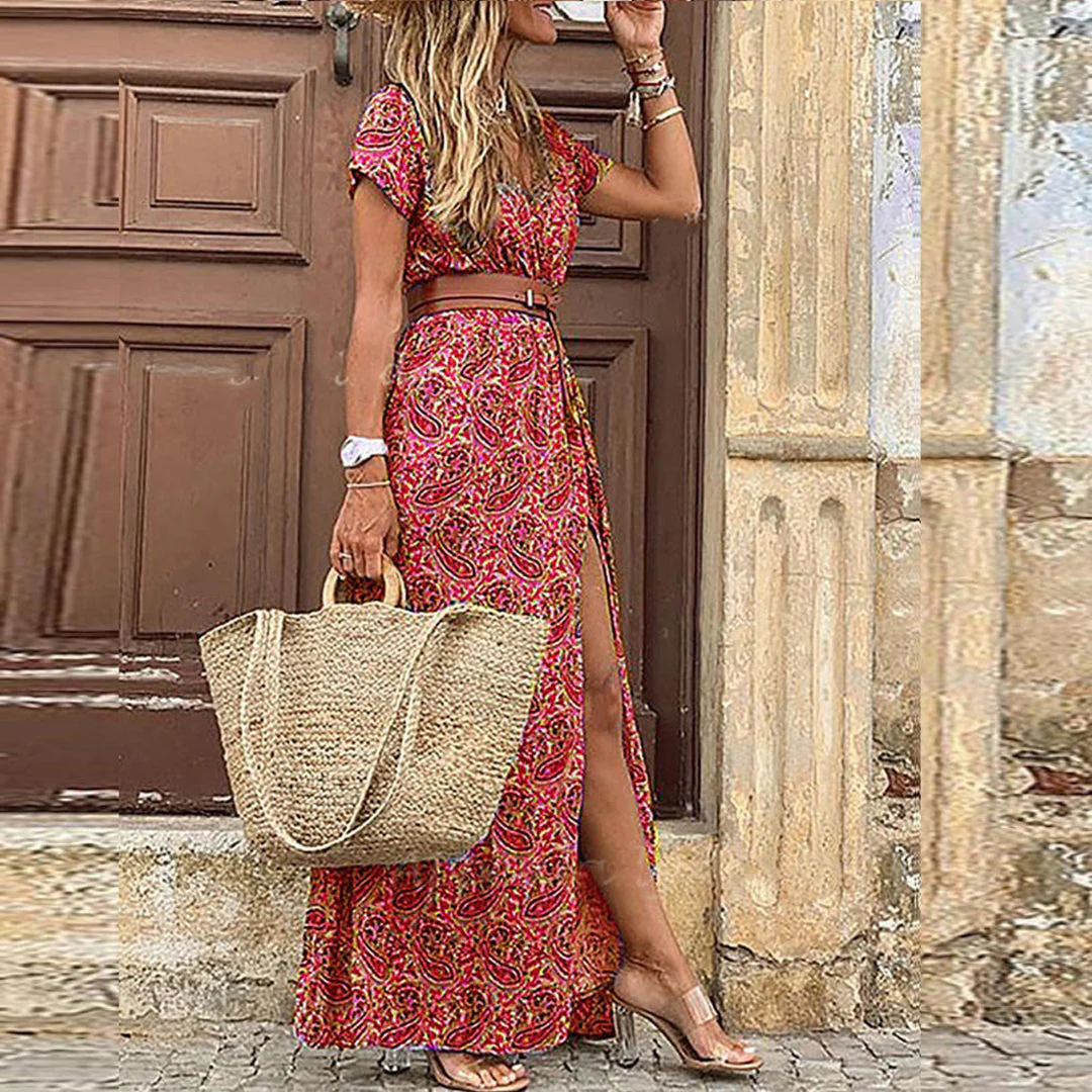 Vieve™ - Maxi Ibiza Kleid - Inklusive Gürtel