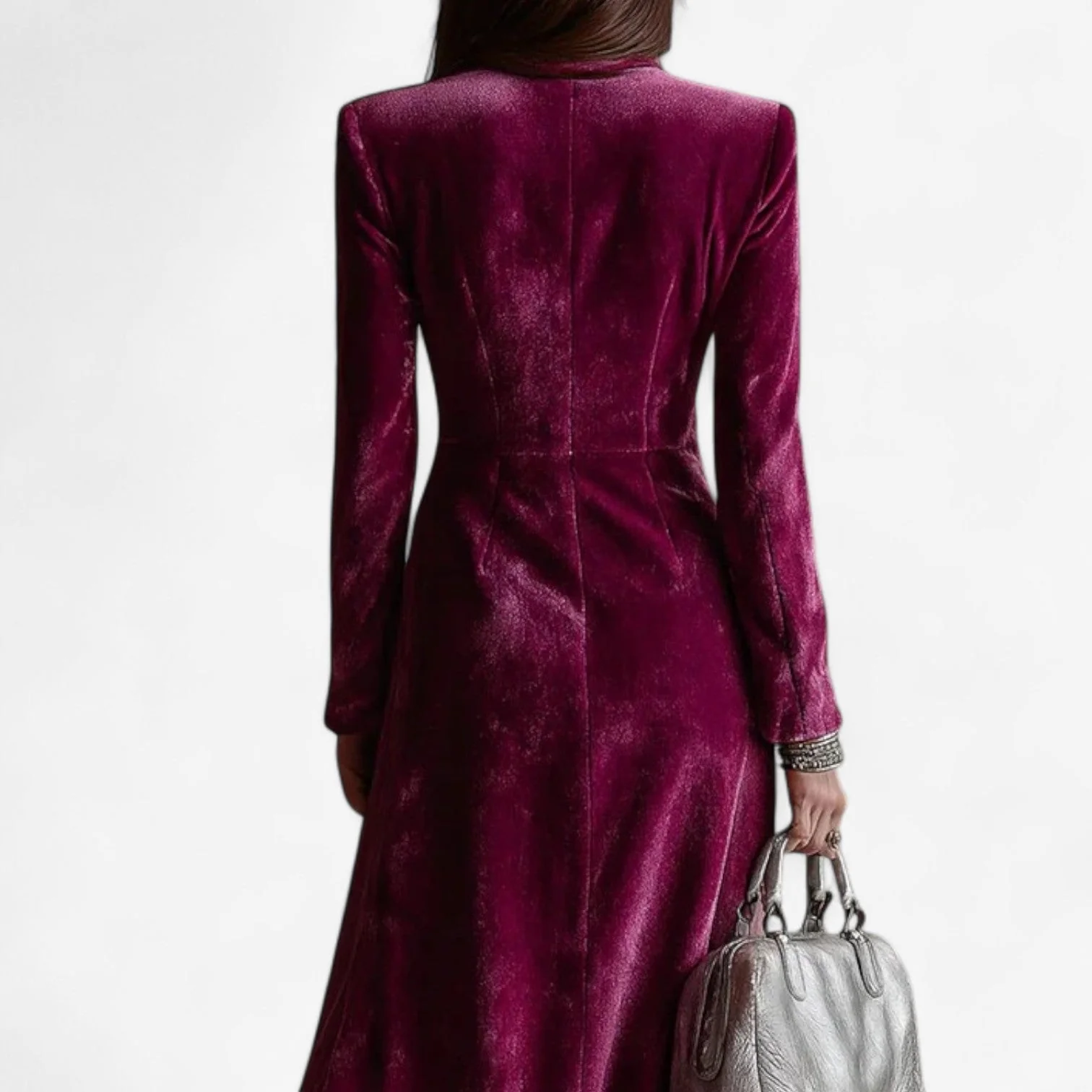 Virginie™ Wickelkleid aus Samt - Image 3