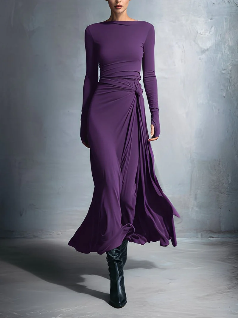 Vittoria ❘ Maxikleid mit seitlichem Knoten - Image 3