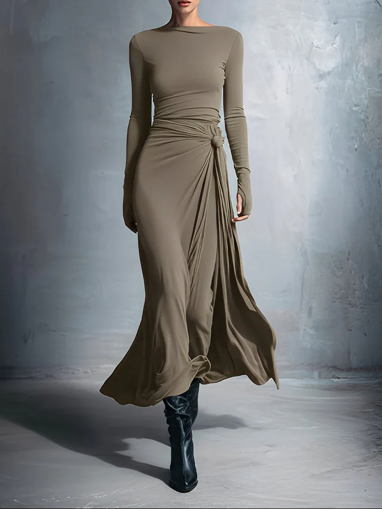 Vittoria ❘ Maxikleid mit seitlichem Knoten - Image 5