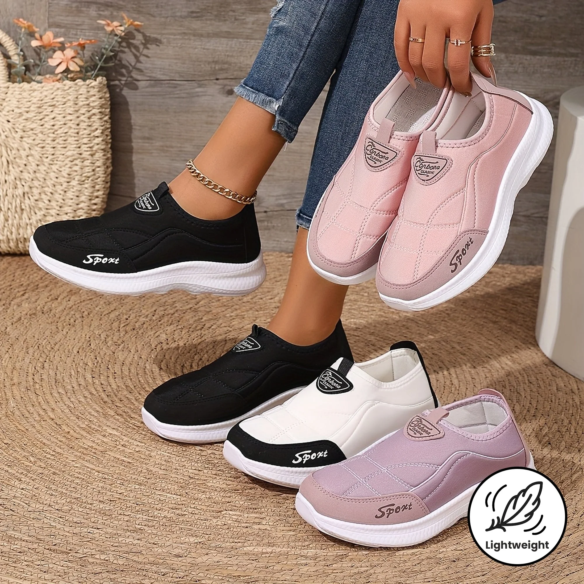 Weiche, atmungsaktive und leichte Damenschuhe