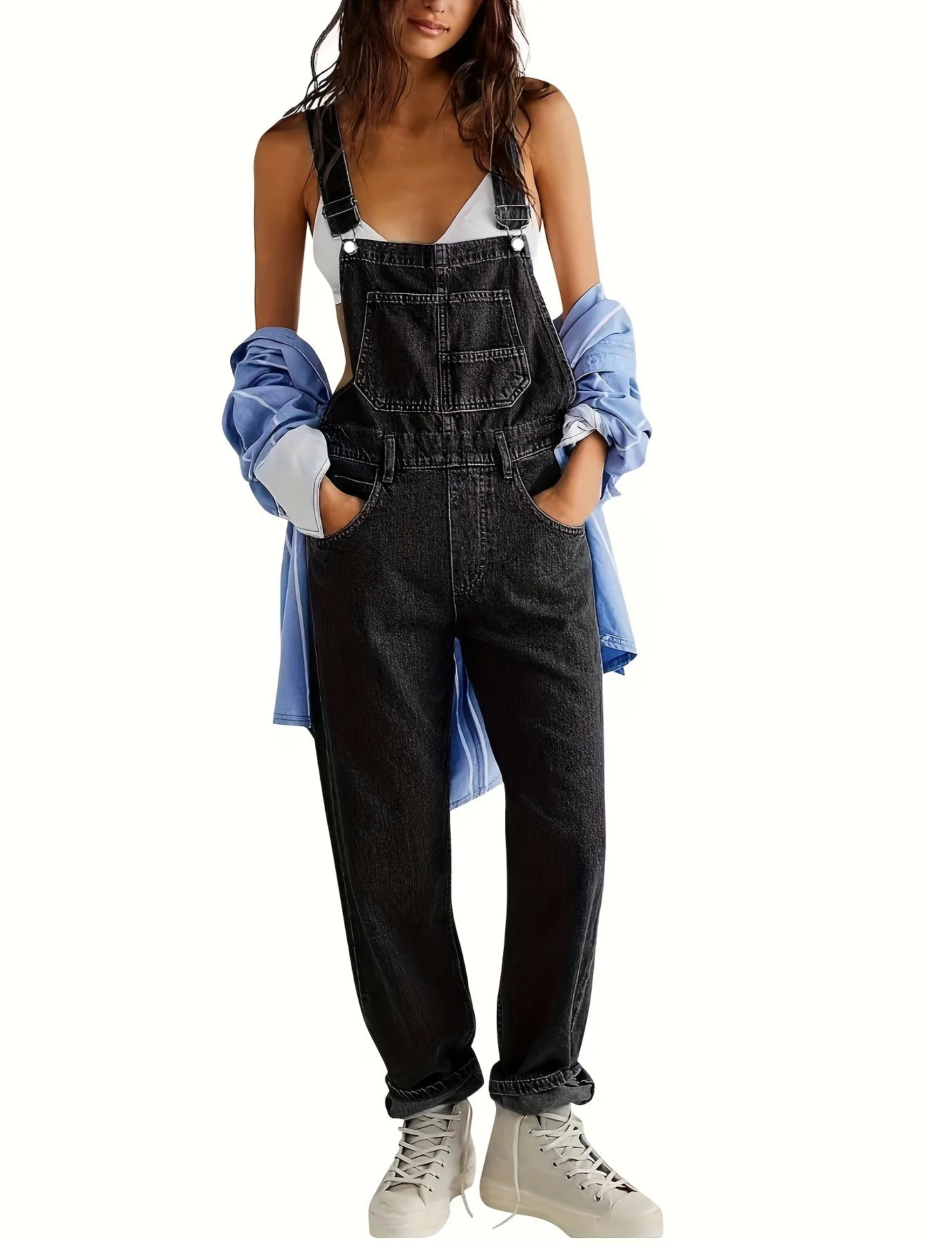 Wendy™ - Trendige Denim-Latzhose - Image 2