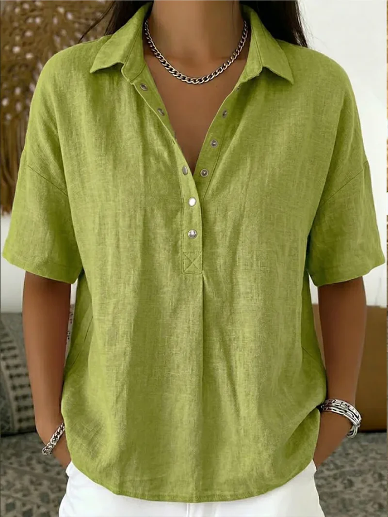 Willow | Bluse mit Kragen und Knopf - Image 3