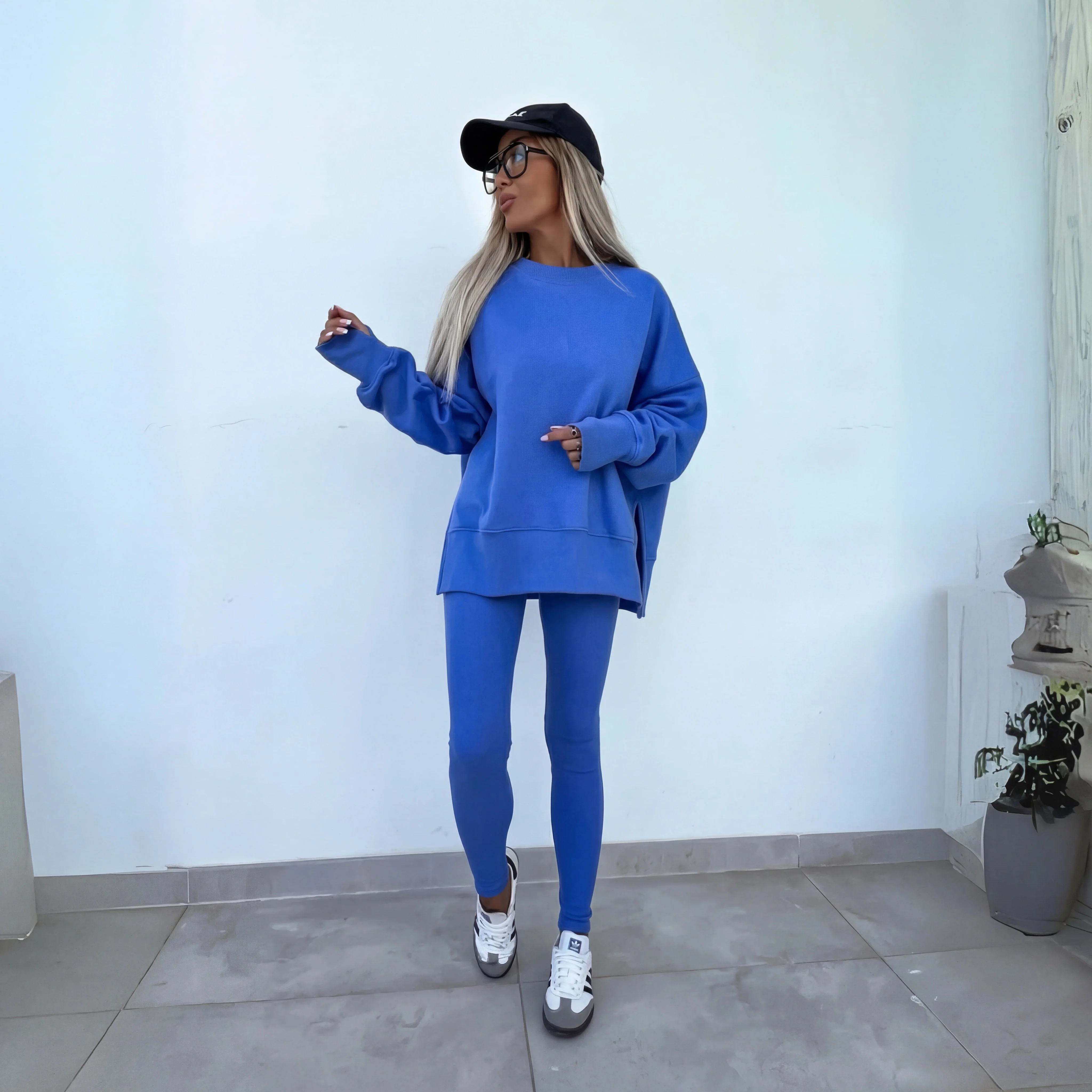 YACHI™ - Entspanntes Sweatshirt mit langen Ärmeln und Hosenensemble - Image 2