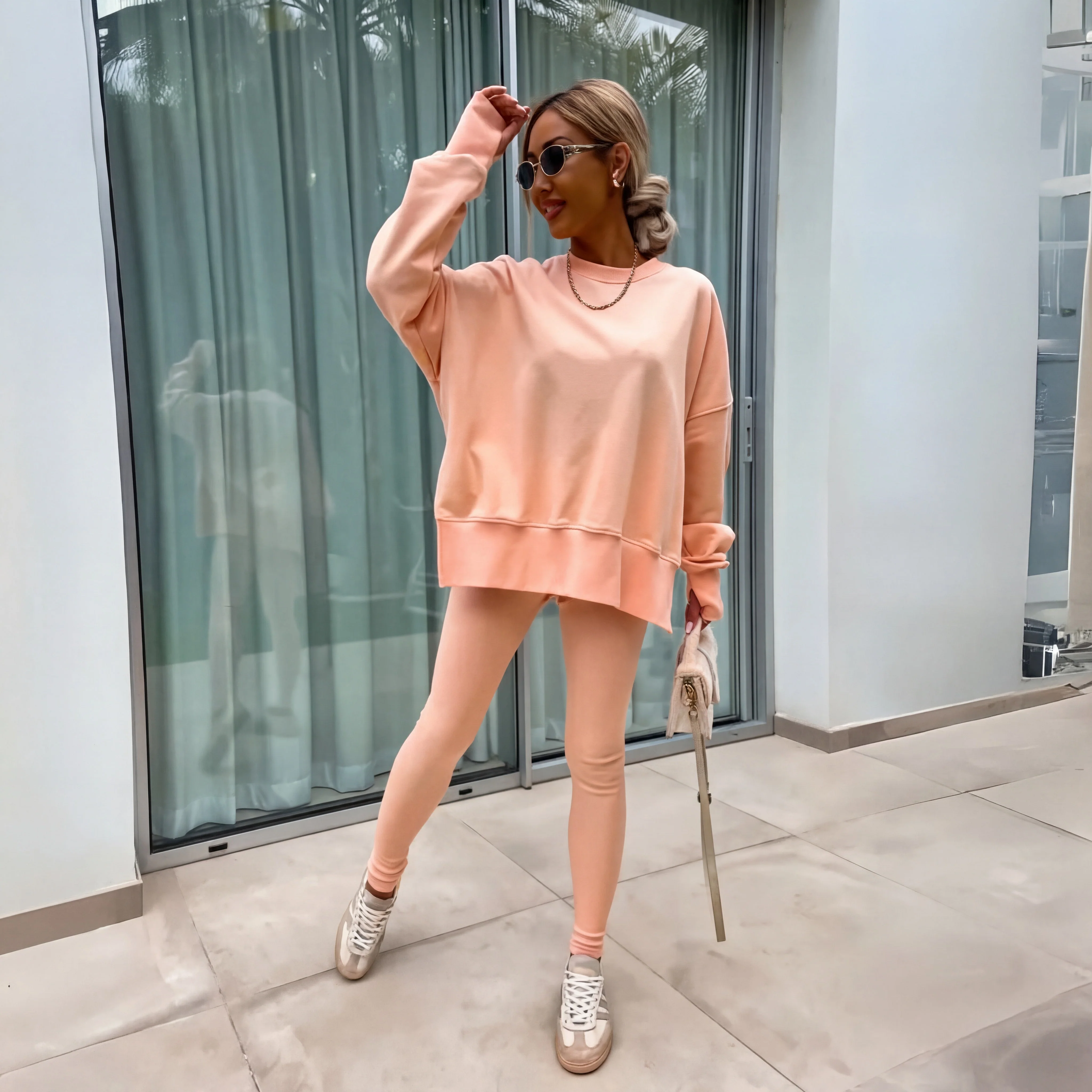 YACHI™ - Entspanntes Sweatshirt mit langen Ärmeln und Hosenensemble - Image 4