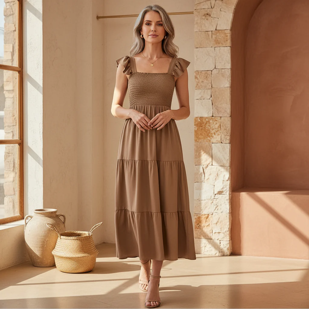 Yessa - Elegantes Stufen-Kleid