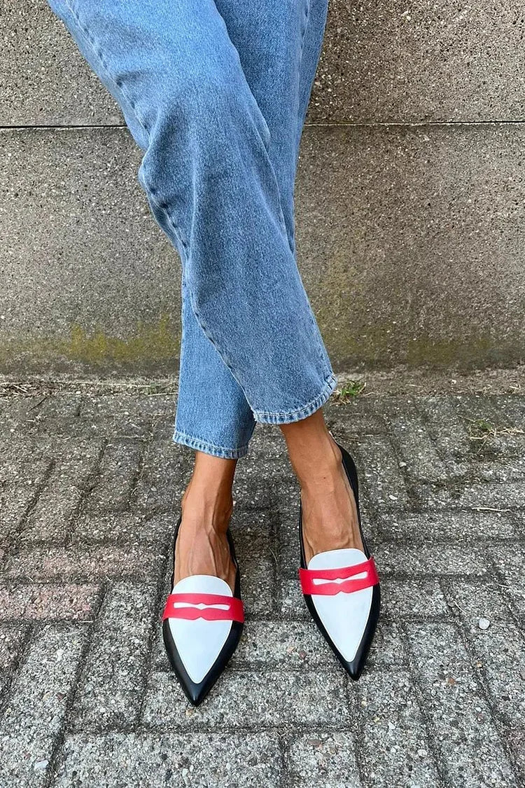 ZWEIFARBIGE SPITZEN-SLIPPERS - Image 2